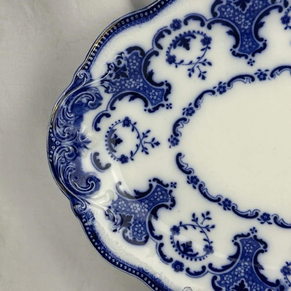 Antique Furnivals Lorne Flow Blue‎ Platter 16